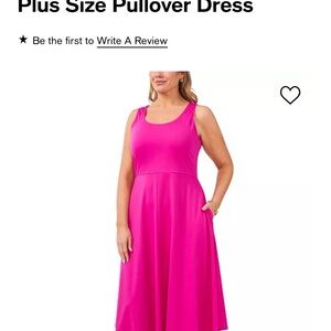 Dress MSK 1X beautiful Fuschia